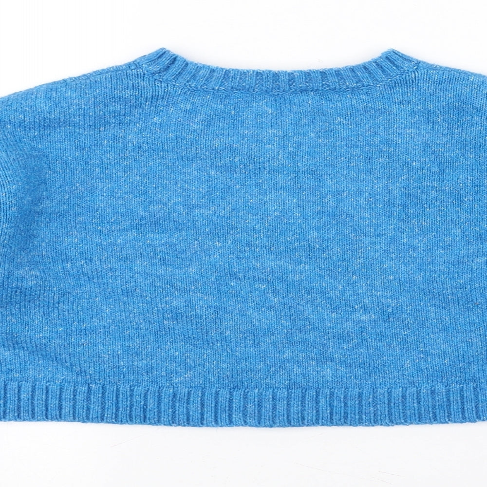 miss e-vie Girls Blue   Pullover Jumper Size 7-8 Years