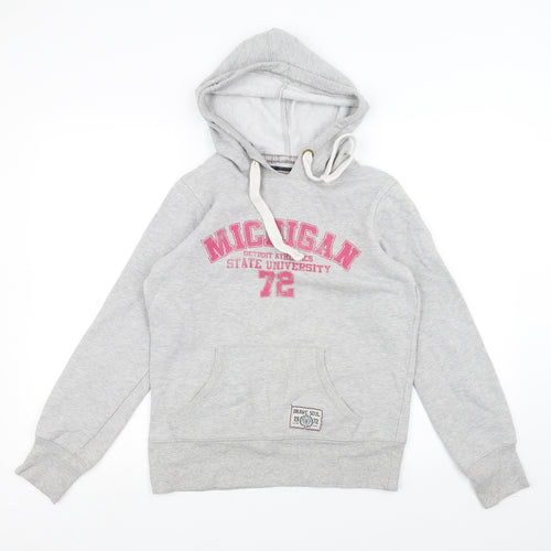 Brave Soul Womens Grey   Pullover Hoodie Size M