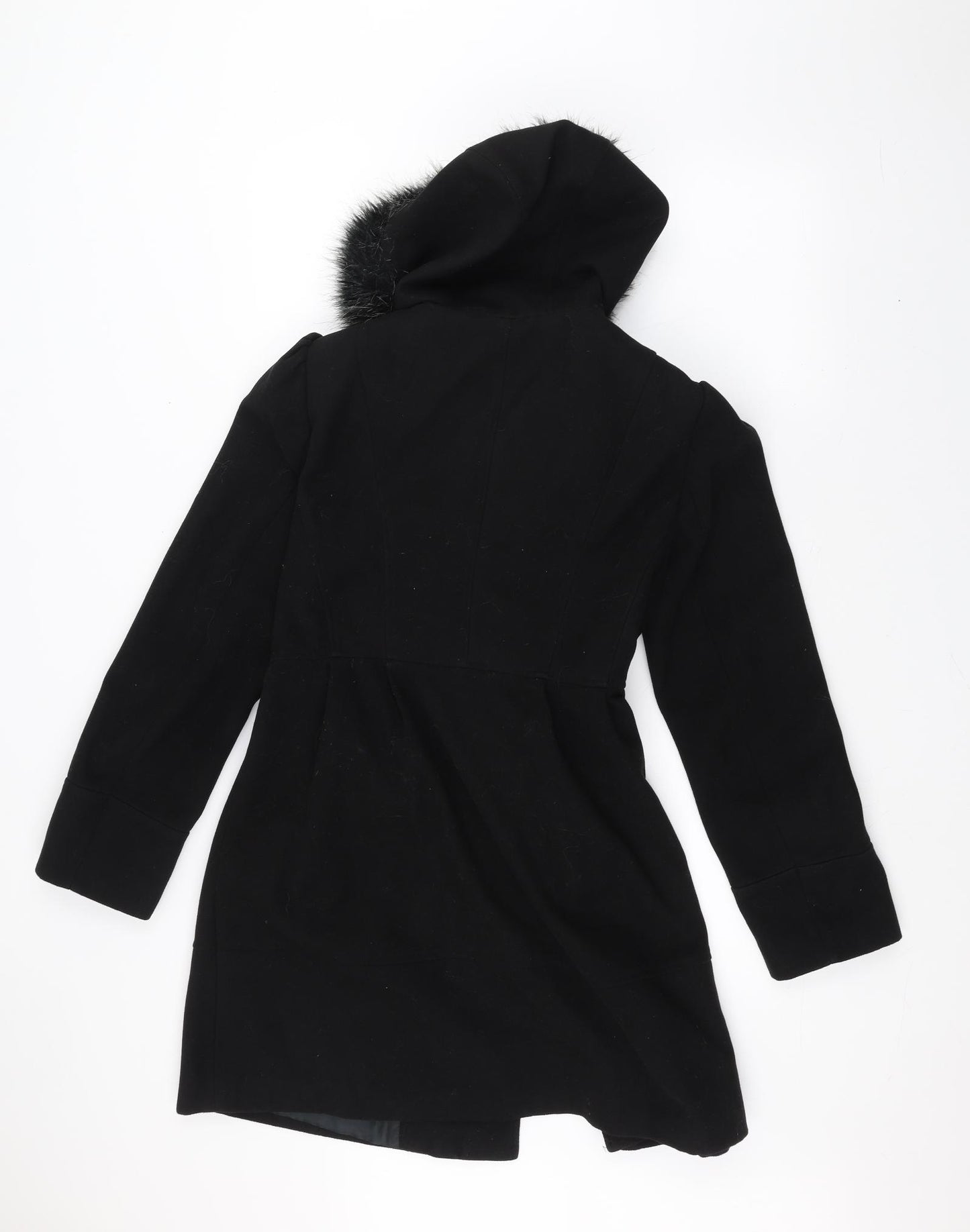 New Look Womens Black   Parka Coat Size 14