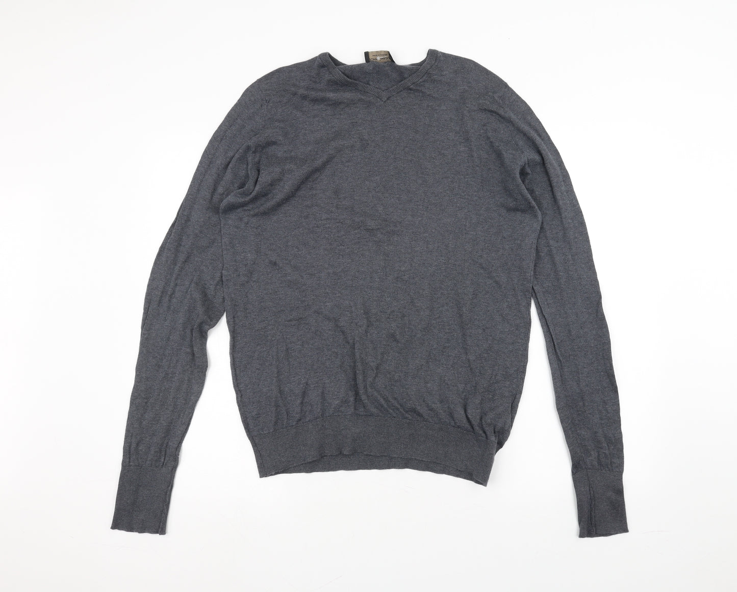 John Smedley Womens Grey   Basic T-Shirt Size M