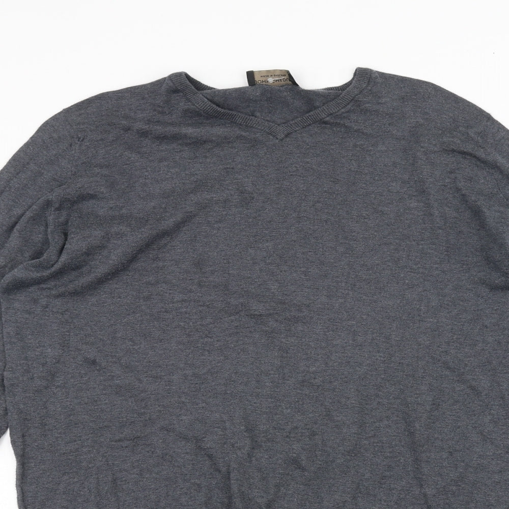 John Smedley Womens Grey   Basic T-Shirt Size M