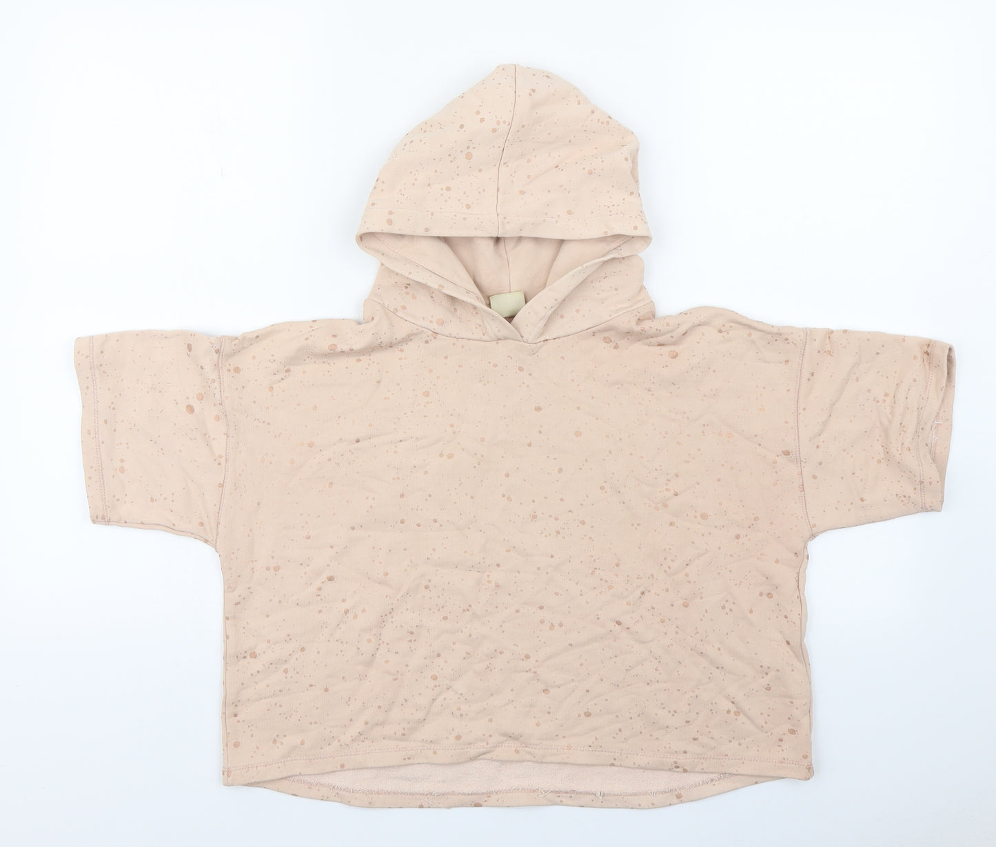 ZARA Girls Girls Pink Polka Dot  Pullover Hoodie Size 13-14 Years