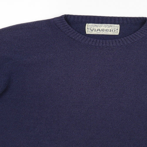 Viaggio Mens Blue   Pullover Jumper
