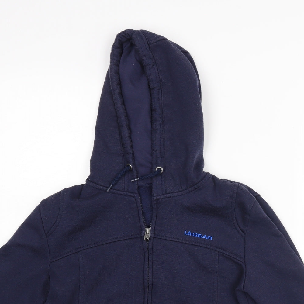 LA Gear Womens Blue   Full Zip Hoodie Size 8