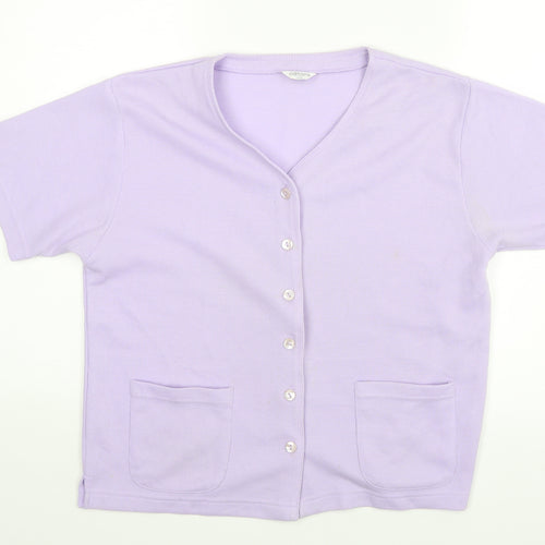 Editions Womens Purple   Basic Blouse Size 12