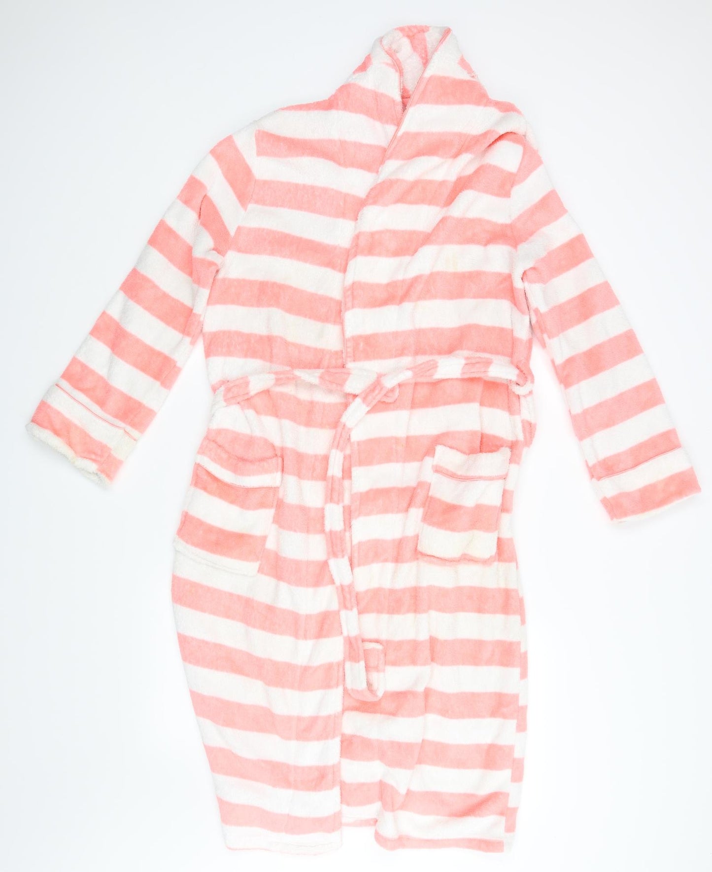 LOVE TO LOUNGE Womens Pink Striped   Gown Size L