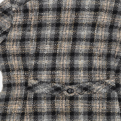 Manuetto Womens Black Check  Jacket  Size 12