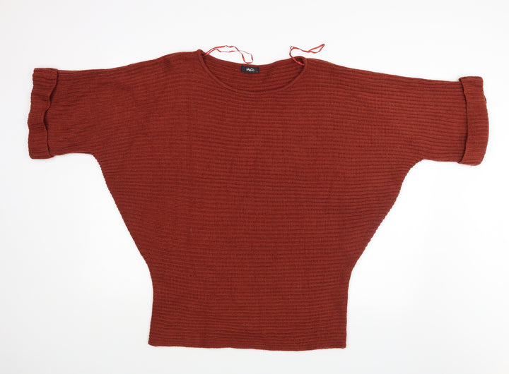 M&Co Womens Brown Pullover Jumper Size L