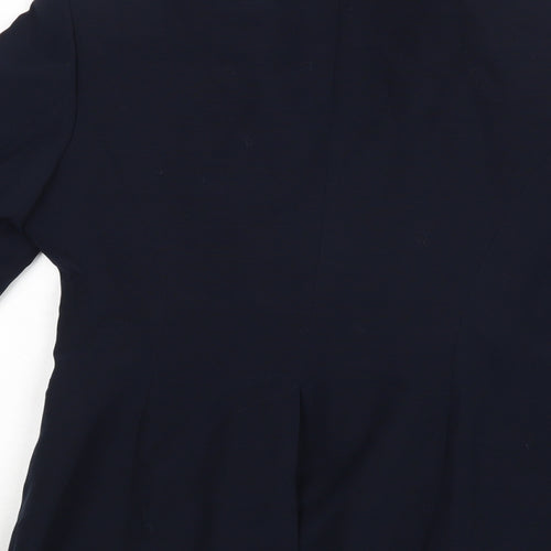Blue Leaf Womens Blue   Jacket Blazer Size 12