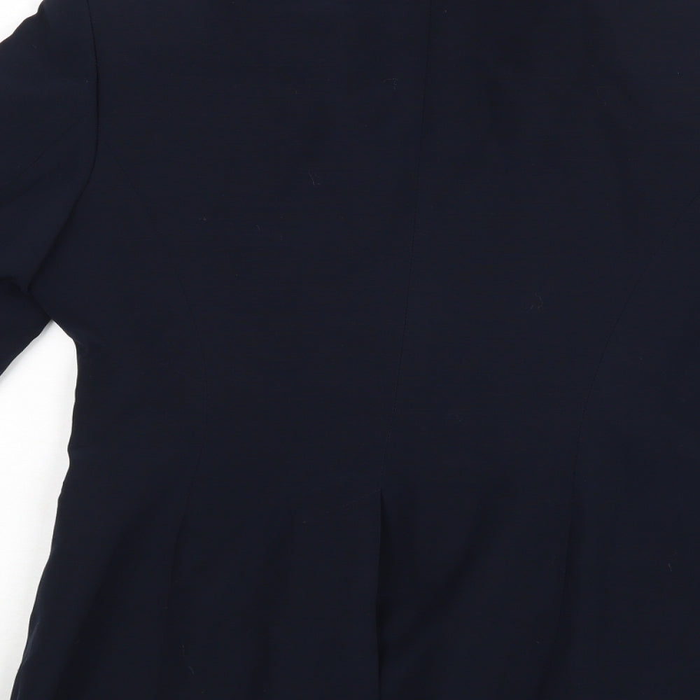 Blue Leaf Womens Blue   Jacket Blazer Size 12
