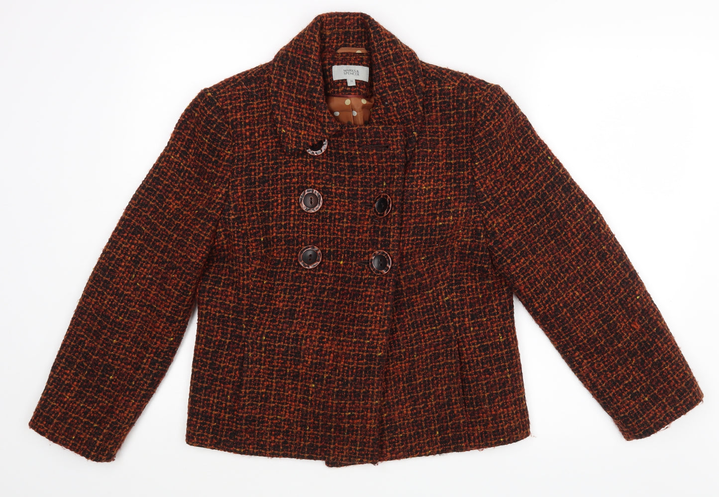 M&S Womens Brown   Jacket  Size 14