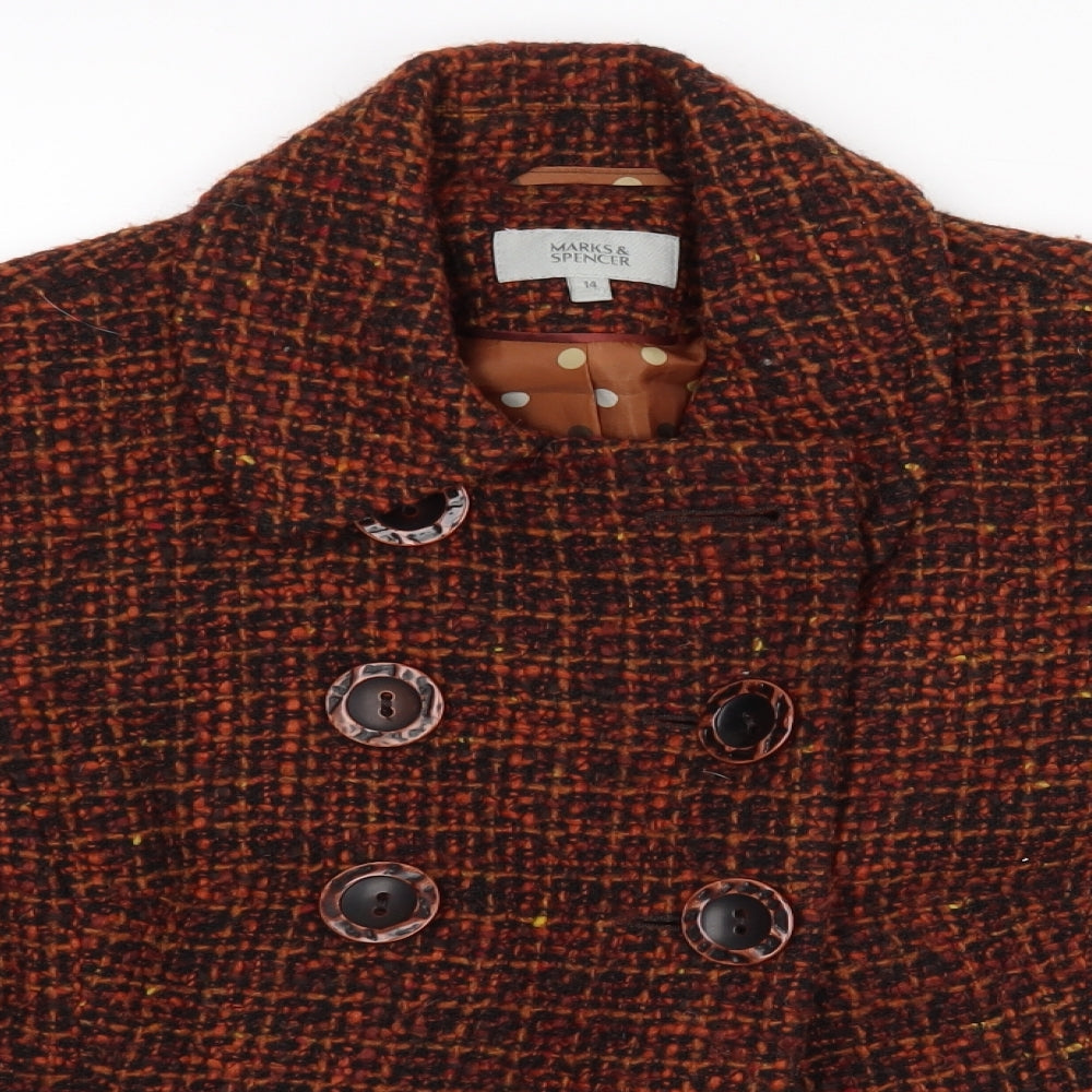 M&S Womens Brown   Jacket  Size 14