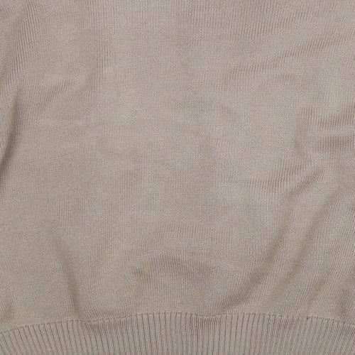 Canada Mens Beige   Full Zip Jumper
