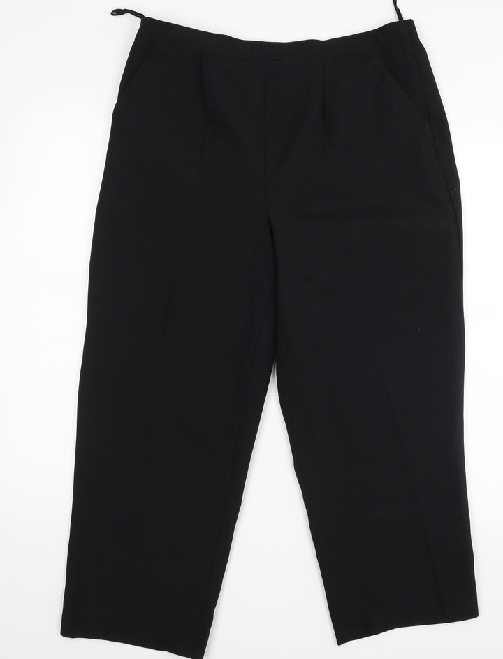 Bonmarche Womens Black Dress Pants Trousers Size 14 L23 in