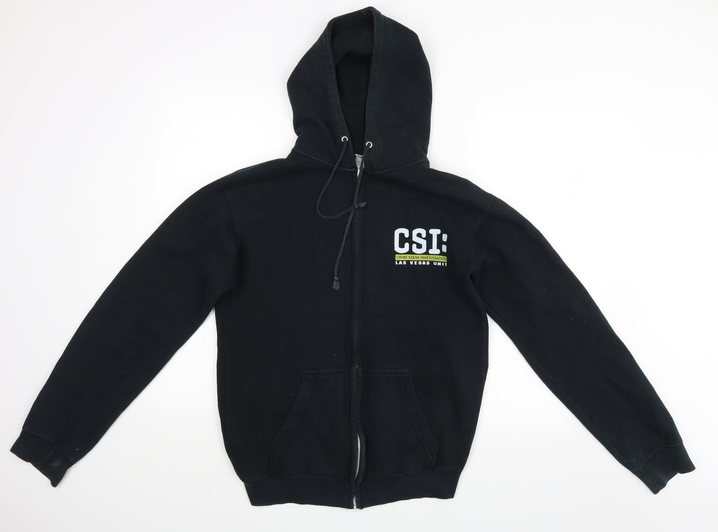 Stylo Mens Black   Full Zip Hoodie Size S