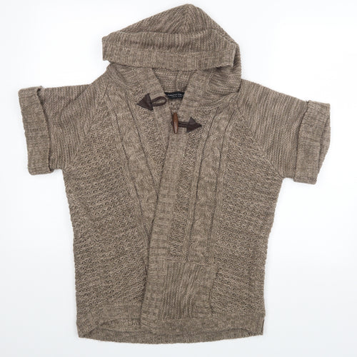 Dorothy Perkins Womens Brown   Wrap Jumper Size M
