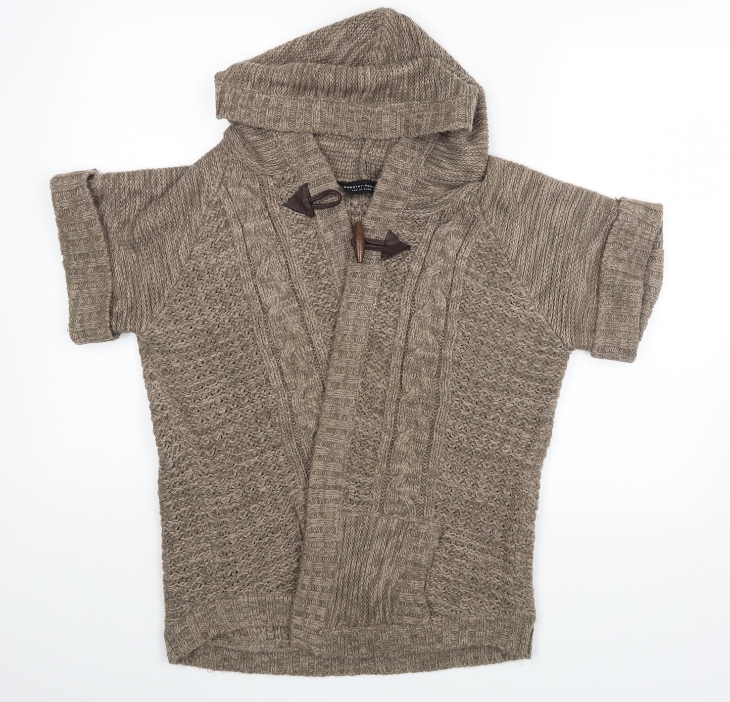 Dorothy Perkins Womens Brown   Wrap Jumper Size M