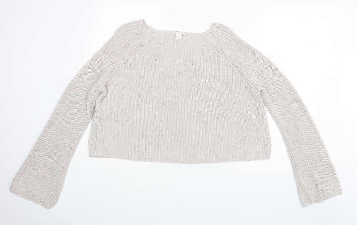 H&M Womens Beige   Pullover Jumper Size XS