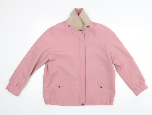 Front view of Preworn women’s pink jacket