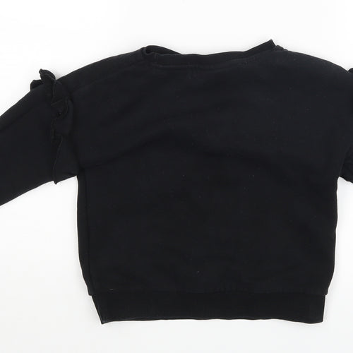I love girls wear Girls Black   Pullover Jumper
