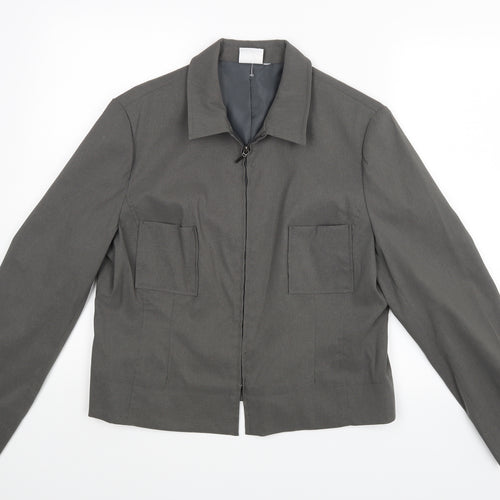 Apart Womens Grey   Jacket Blazer Size 16