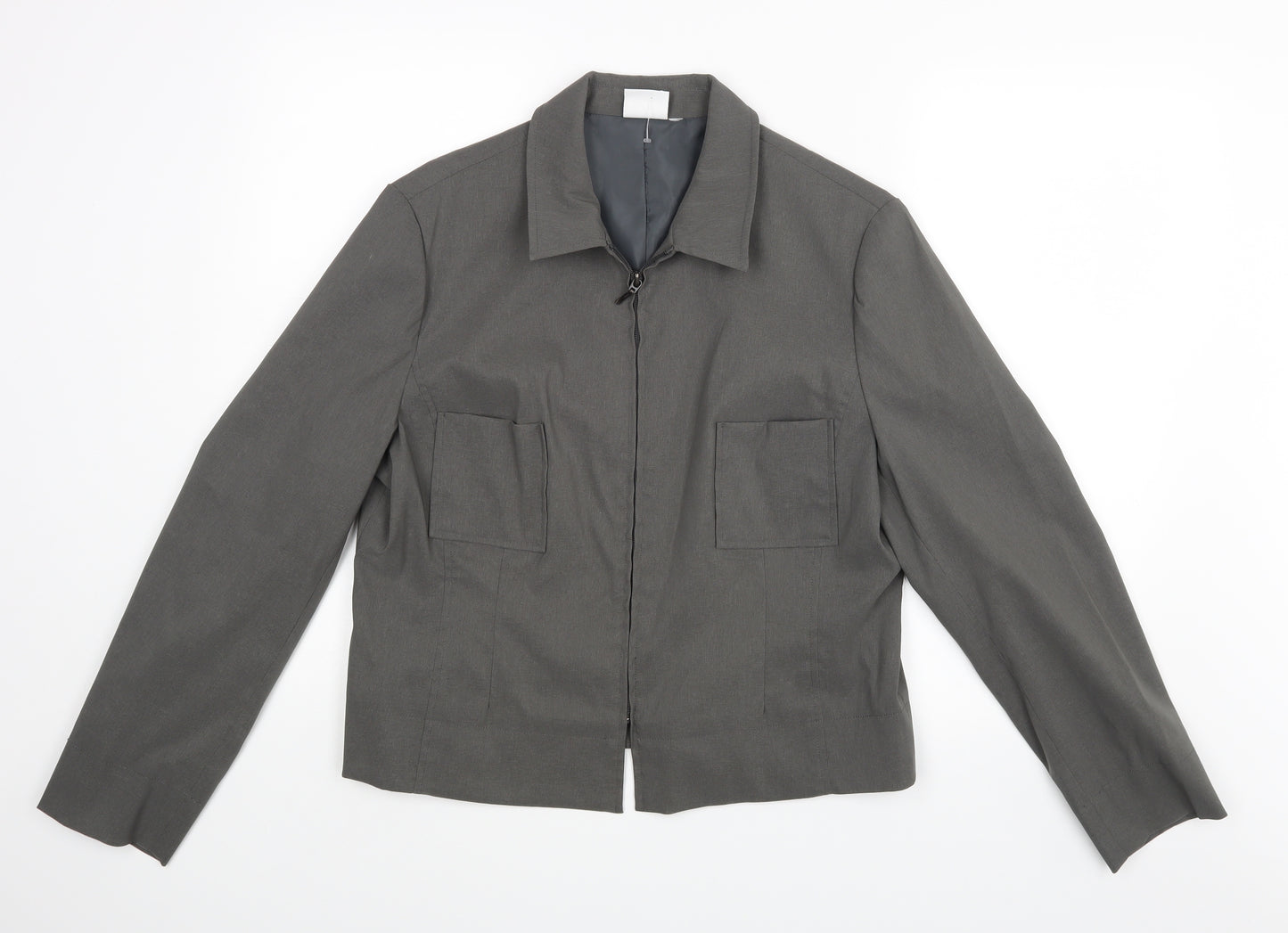 Apart Womens Grey   Jacket Blazer Size 16