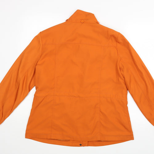 M&S Womens Orange   Jacket Coat Size 14