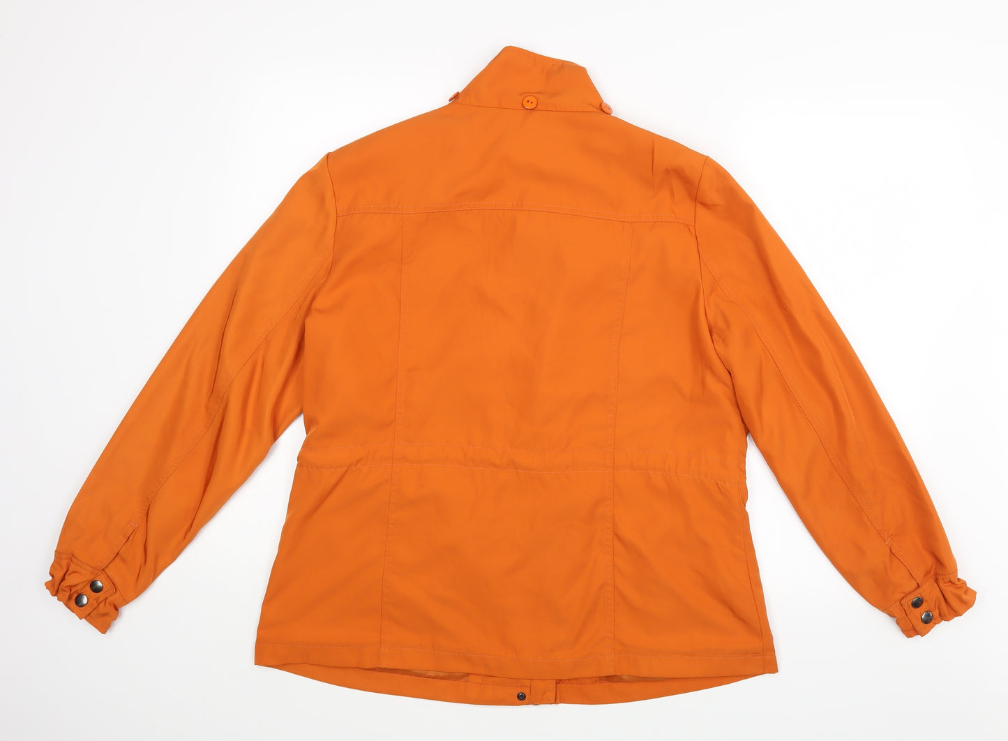 M&S Womens Orange   Jacket Coat Size 14