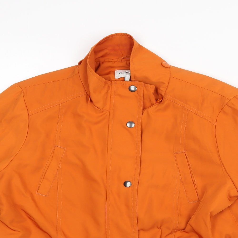 M&S Womens Orange   Jacket Coat Size 14