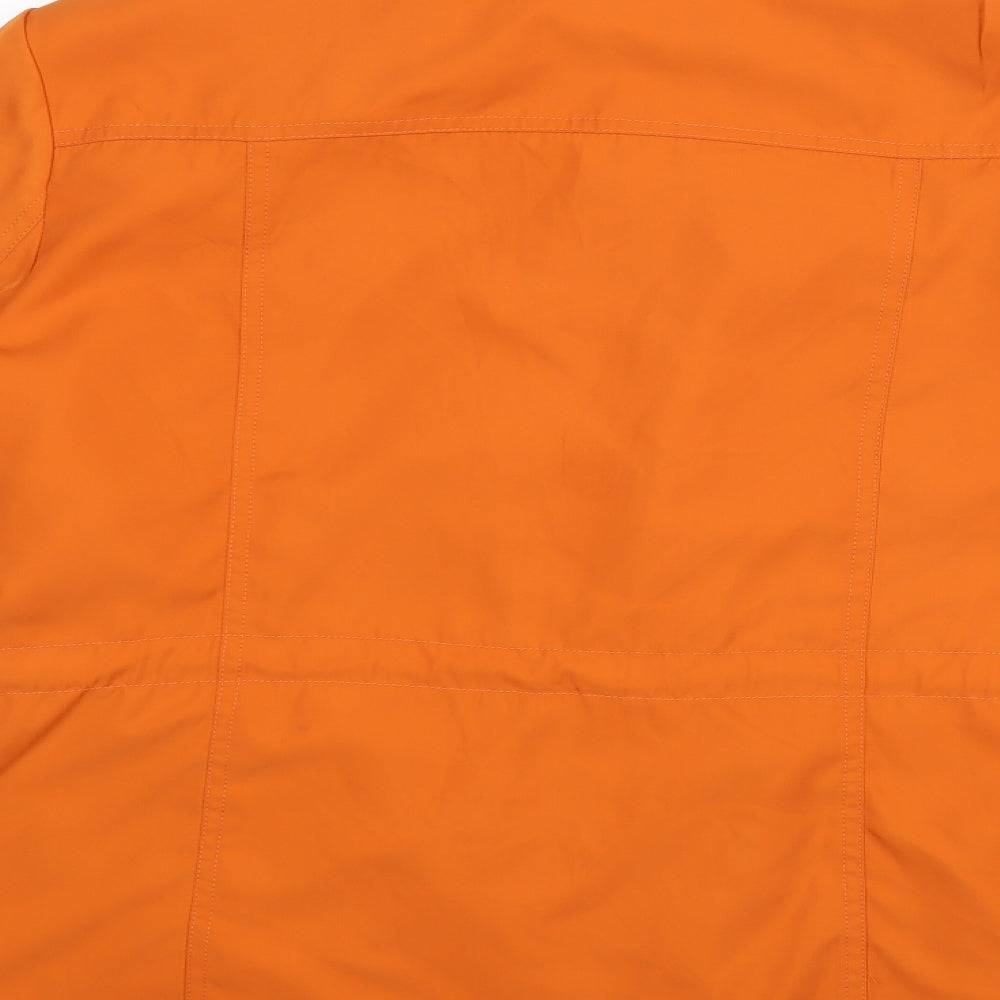 M&S Womens Orange   Jacket Coat Size 14