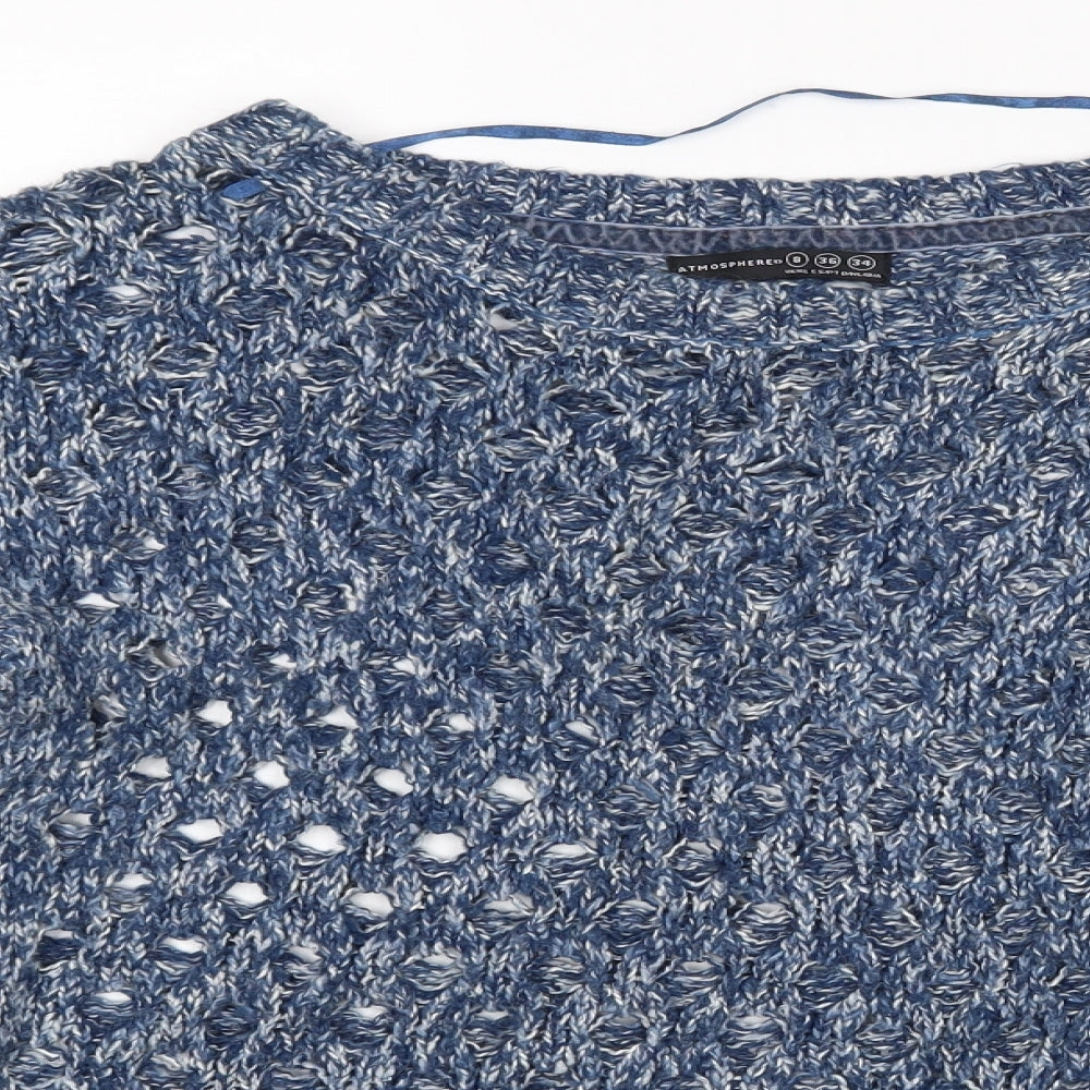Atmosphere Womens Blue   Pullover Jumper Size 8