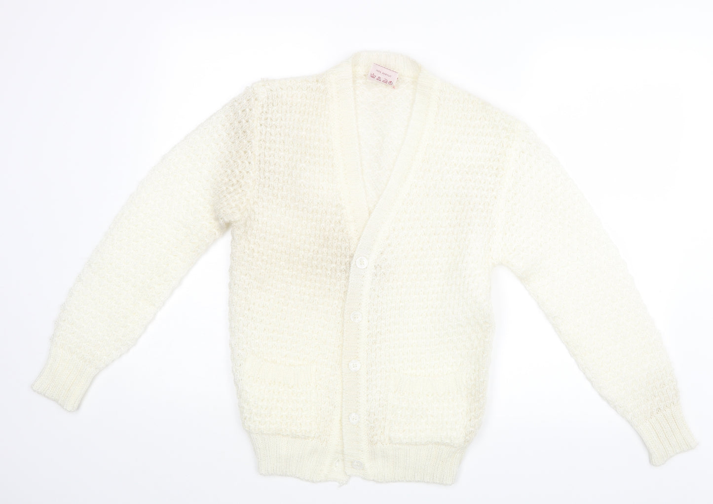Sunhanit Womens White   Cardigan Jumper Size S