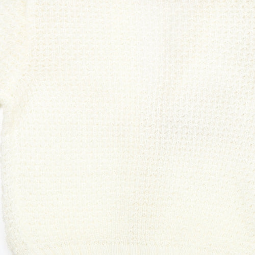 Sunhanit Womens White   Cardigan Jumper Size S