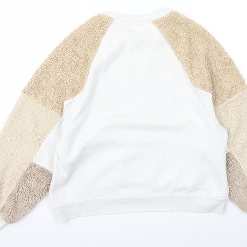 Stradavarius Womens White   Pullover Jumper Size S