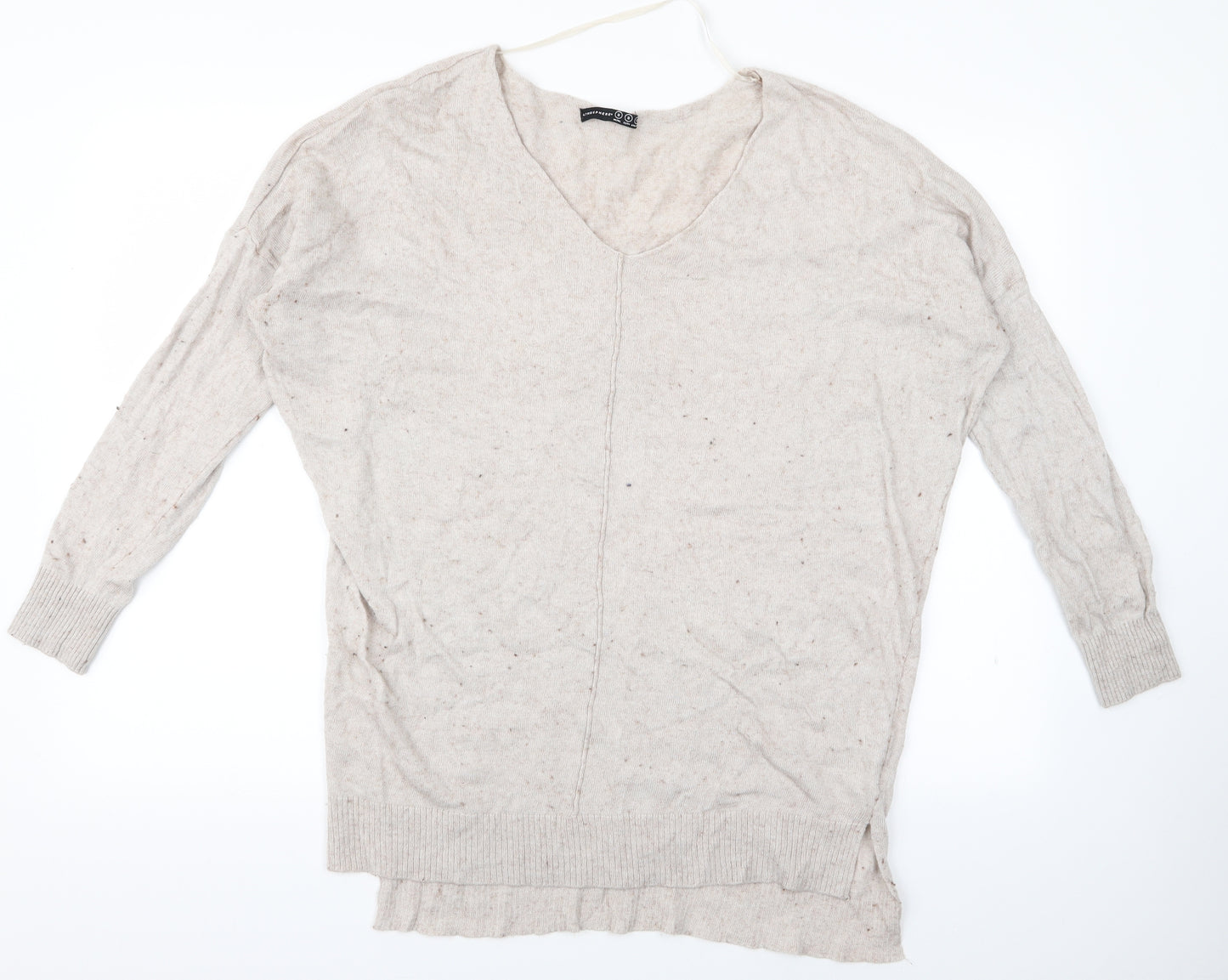 Atmosphere Womens Beige   Pullover Jumper Size S