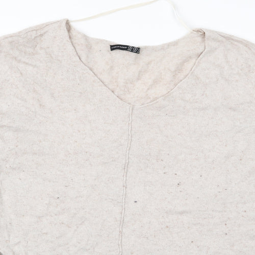 Atmosphere Womens Beige   Pullover Jumper Size S