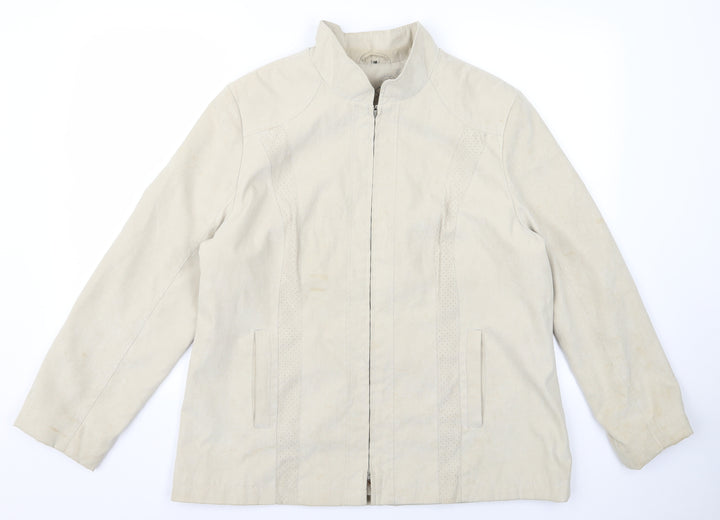 Klass Womens Beige   Jacket  Size M