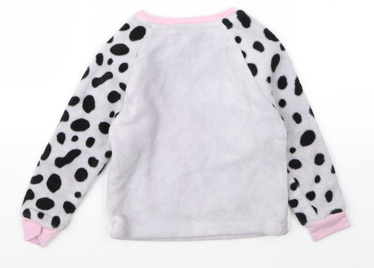 George Girls Grey Animal Print  Pullover Jumper Size 4 Years  - dog