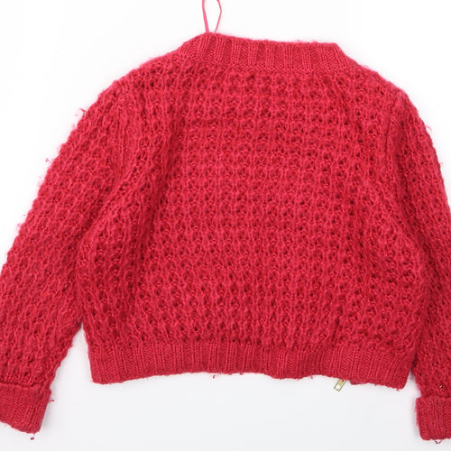 geirge Girls Red   Pullover Jumper Size 5 Years