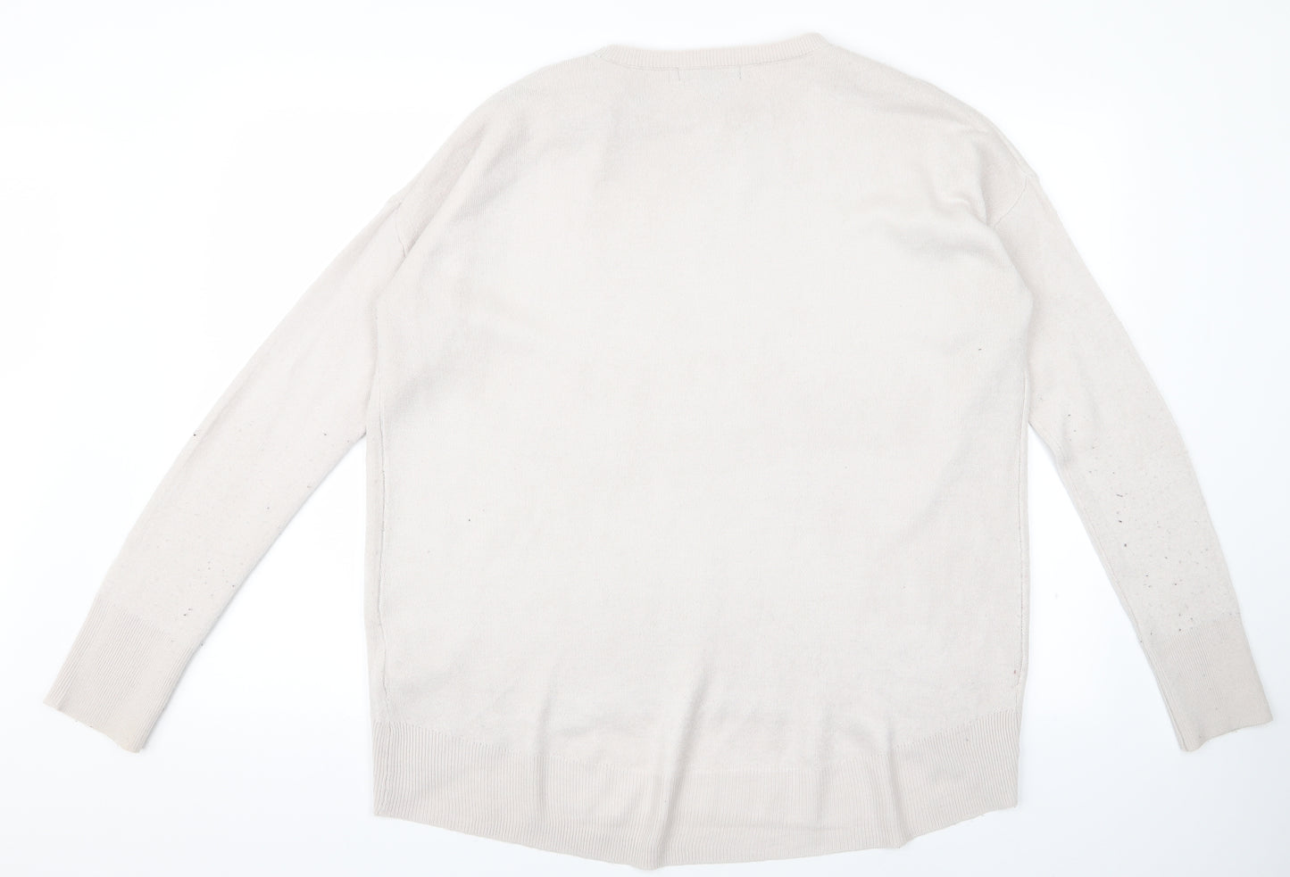 Primark Womens White   Pullover Jumper Size M