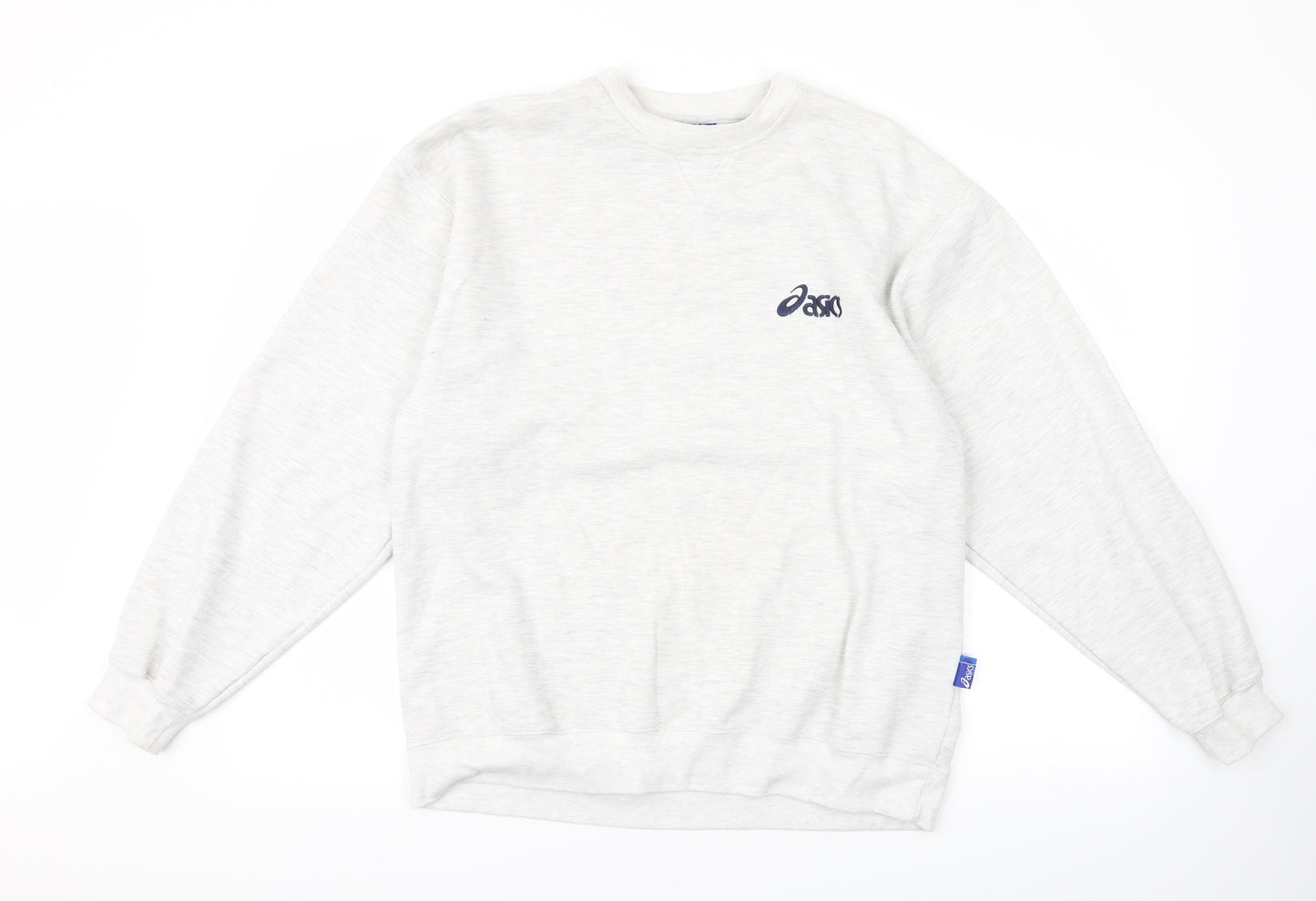 ASICS Mens White   Pullover Jumper Size S