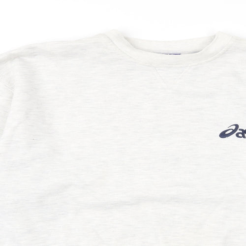 ASICS Mens White   Pullover Jumper Size S