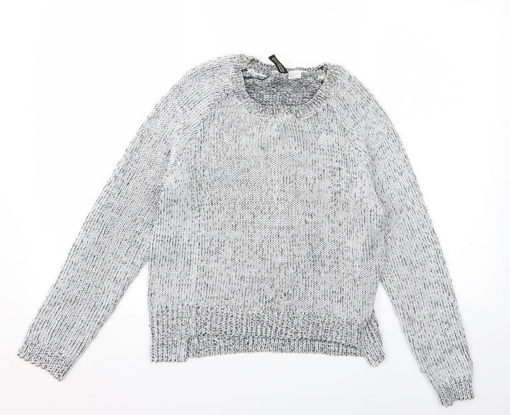 Divided Womens Grey Pullover Jumper Size S