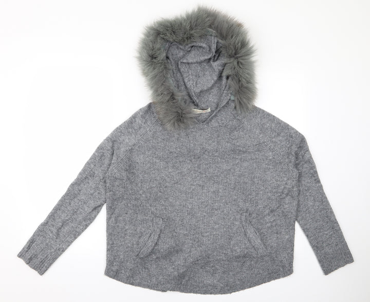 la petite Womens Green Pullover Hoodie Size L