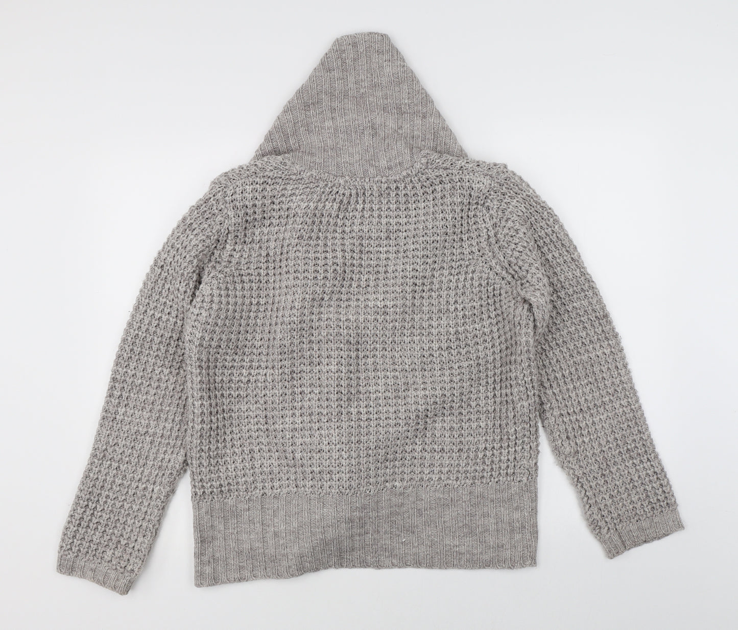 TU Womens Grey  Knit Cardigan Jumper Size 14