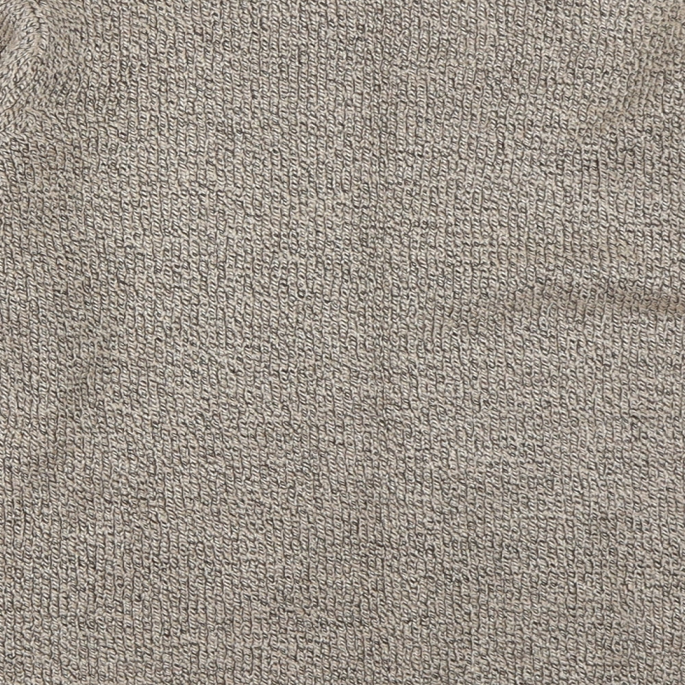 BM Mens Beige  Knit Pullover Jumper Size S