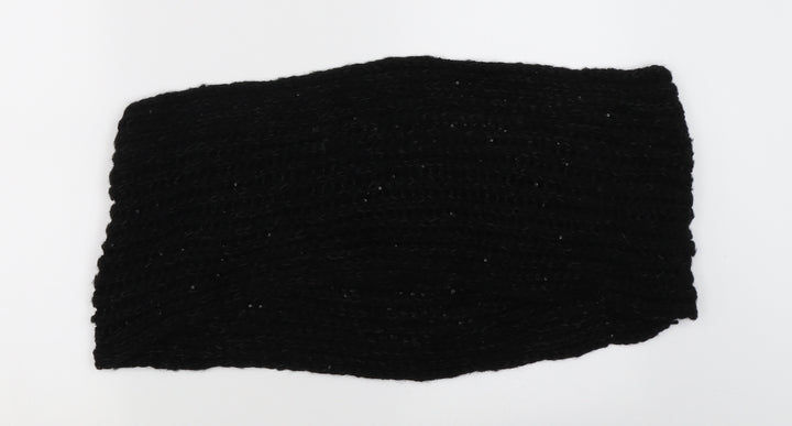 Preworn Womens Black  Knit  Shawl/Wrap
