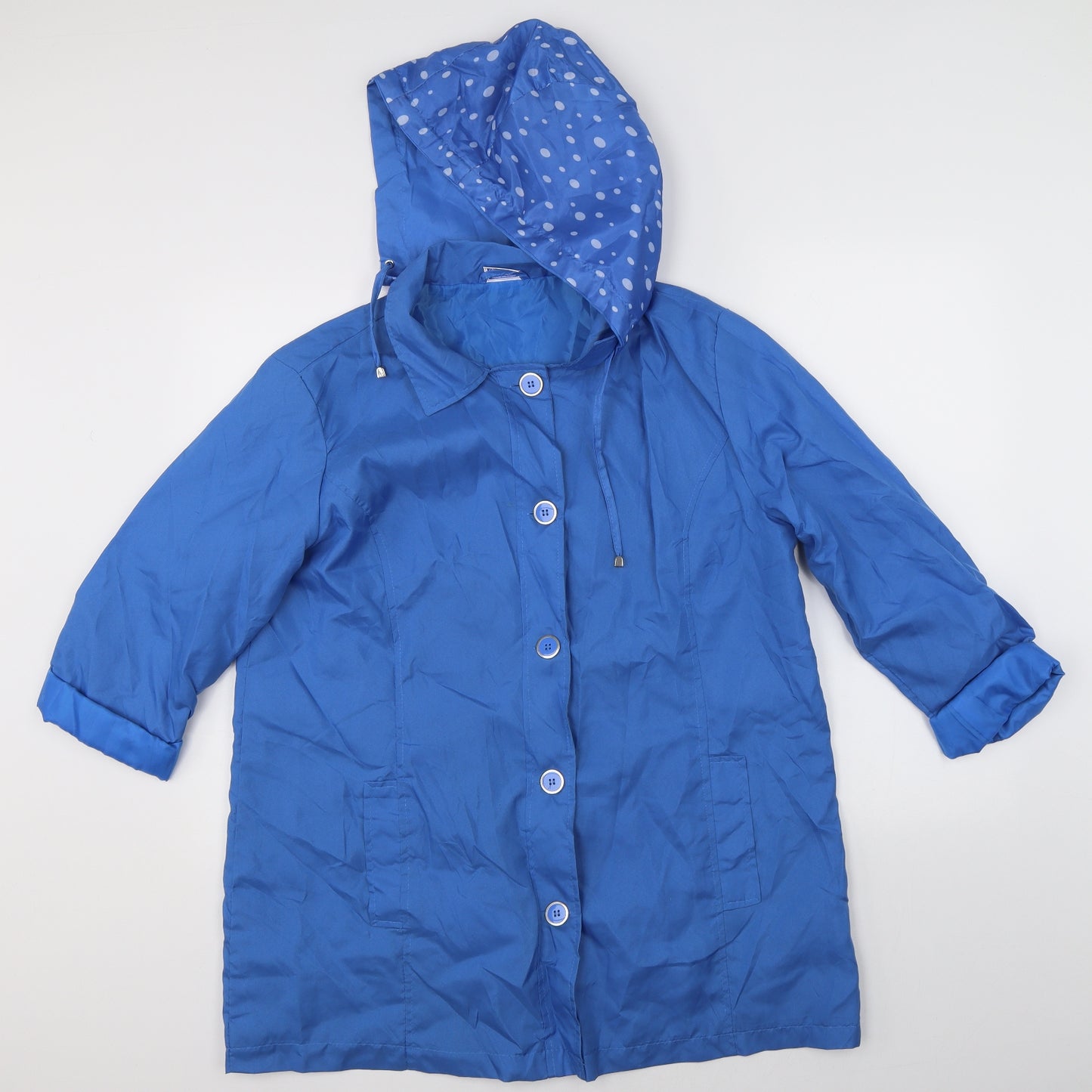 Preworn Womens Blue   Rain Coat Jacket Size M