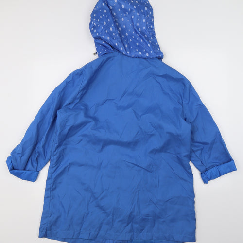 Preworn Womens Blue   Rain Coat Jacket Size M