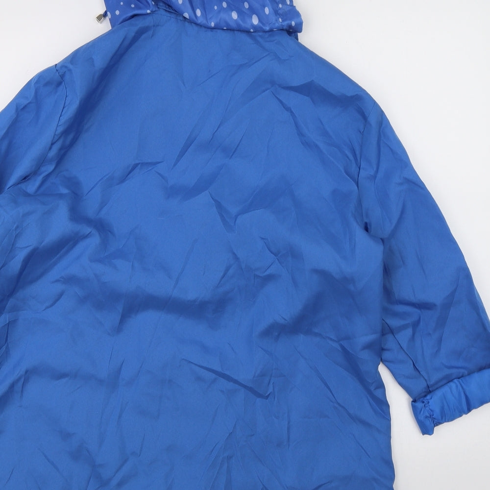 Preworn Womens Blue   Rain Coat Jacket Size M